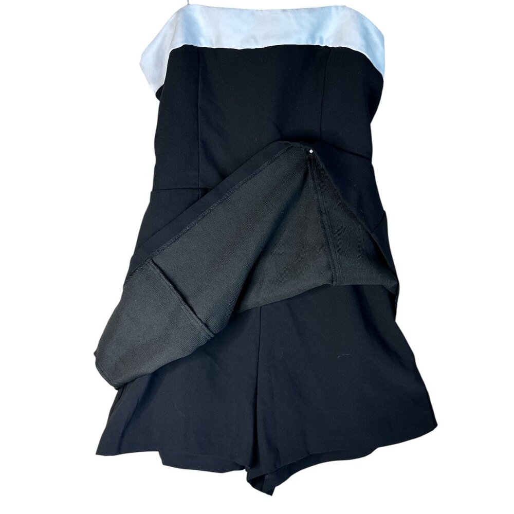 Amanda Uprichard Kerry Skort Romper in Black & Ivory X-Small New Womens Dressy - Picture 9 of 15